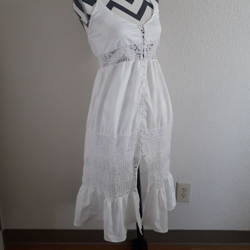 Vintage Inspired Smocked Small 4/6 Ivory Dress